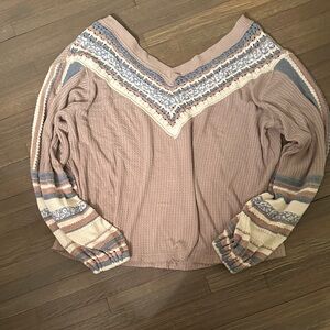 Free People Multicolor Knit Top